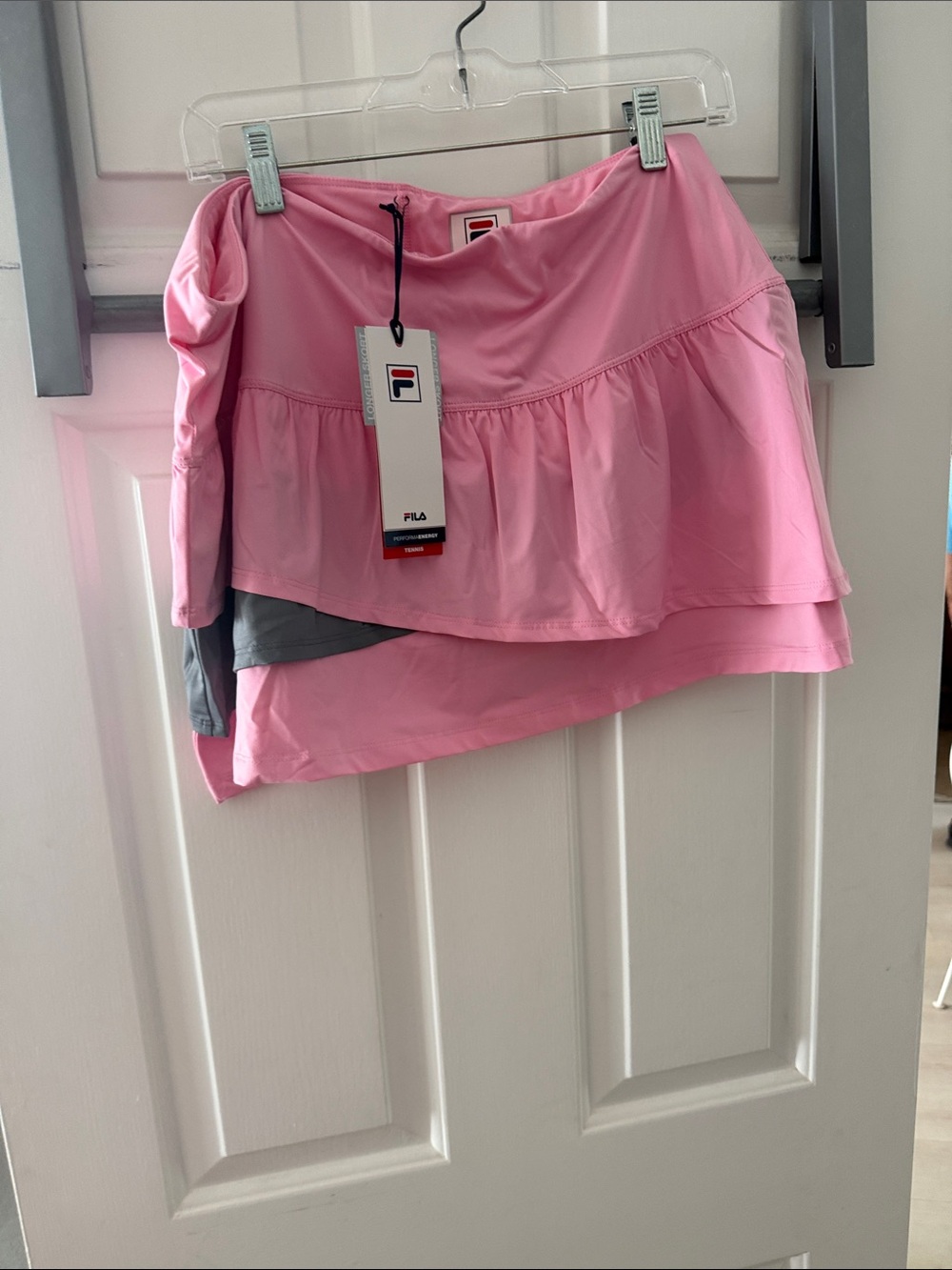Fila Pink Layered Circle Skater Skort with Gray Liner